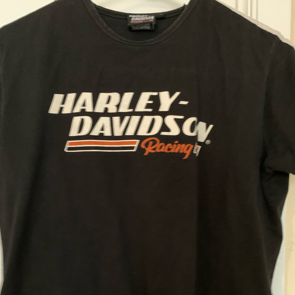 Harley Davidson racing screamin eagle shirt